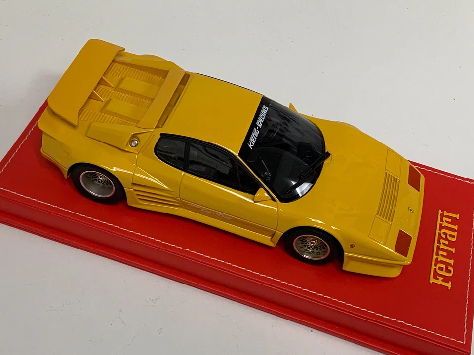 1/18 GT Spirit Ferrari 512 BBi Turbo Koenig Turbo en cuero amarillo GT702 AB175 Foto 3 de 4