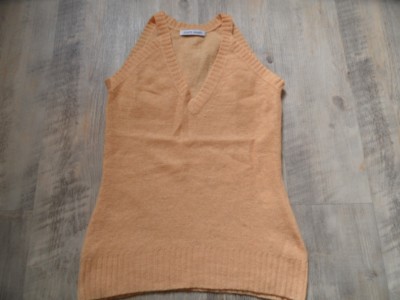 Joseph Janard beautiful cashmere top orange size 36 NWOT  KoS917