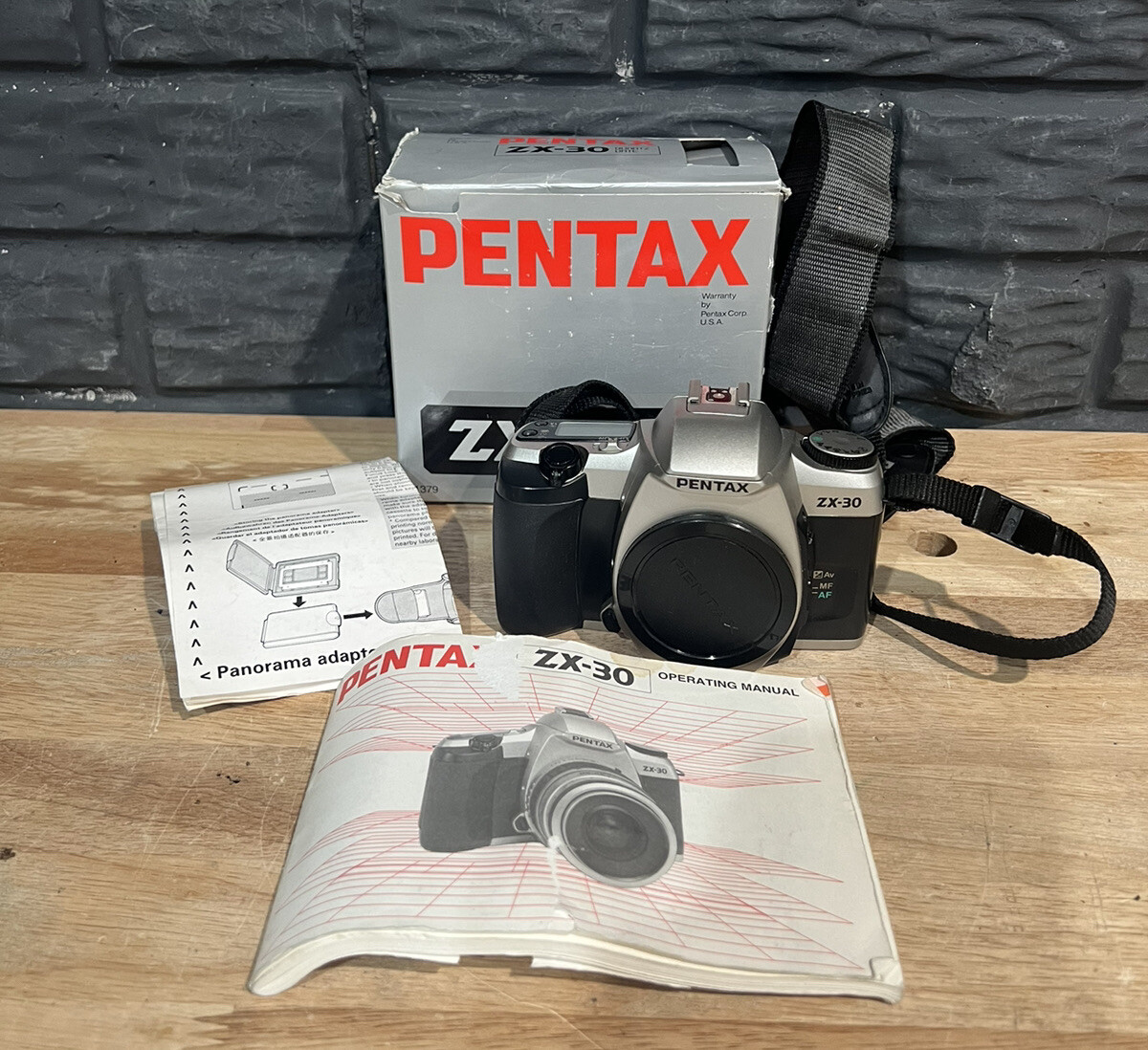 Pentax ZX-30 35mm SLR Film Camera Body With Box & Manual | eBay