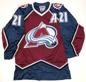 colorado avalanche jersey ebay