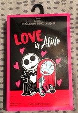 Disney Nightmare Before Christmas Valentine's Day Socks Boxed Set 2pr size 4-10