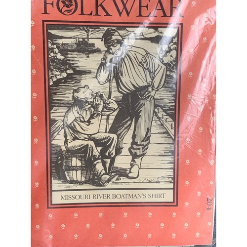 Folkwear Mens Missouri River Boatman's Shirt Sewing Pattern Sz S to L 204 - Picture 4 of 5