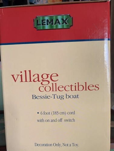 Lemax Bessie - Rimorchiatore Villaggio Collezionismo 2001 Ritirato Natale Accendi NUOVO - Foto 9 di 10