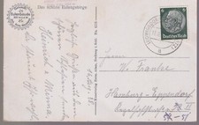 DEUTSCHES REICH, Mi. 516, Ludwigsdorf 17.8.38, AK Eulengebirge