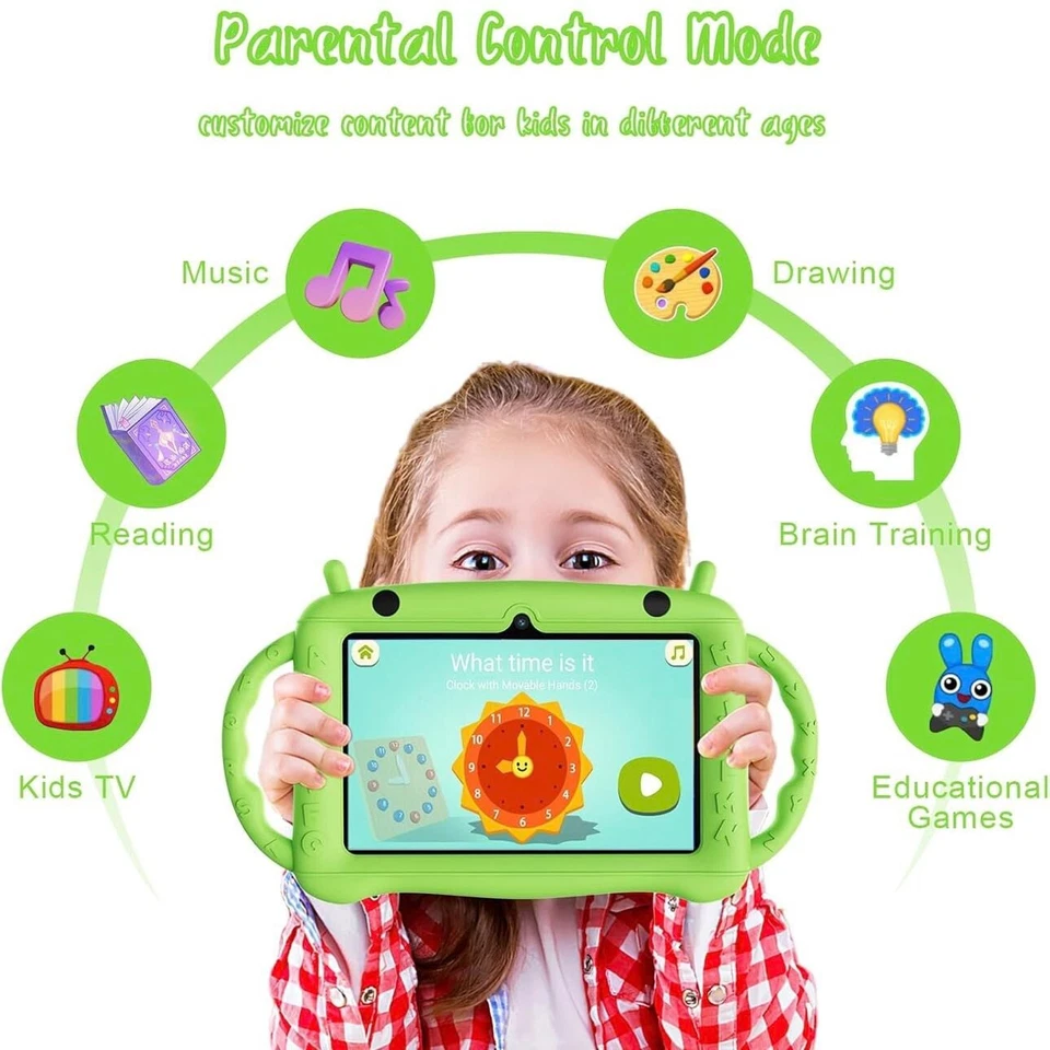 7" Android 12 Kids Tablet PC 2GB+32GB Dual Camera WiFi - Image 4 of 4
