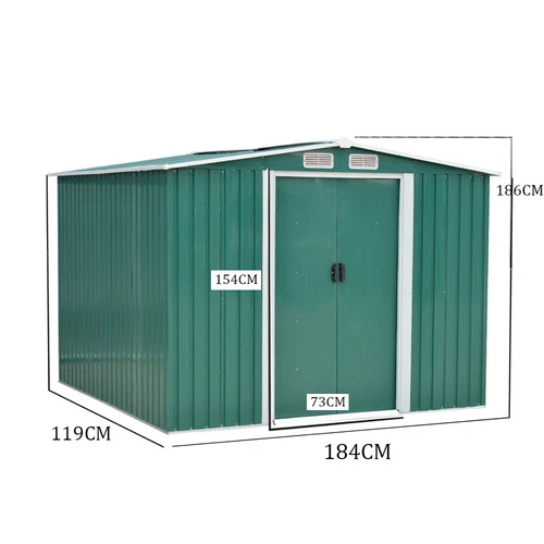 Metal Garden Shed 6 X 4, 8 X 4, 8 X 6, 10 X 8 Garden Storage WITH FREE BASE New - Picture 5 of 58