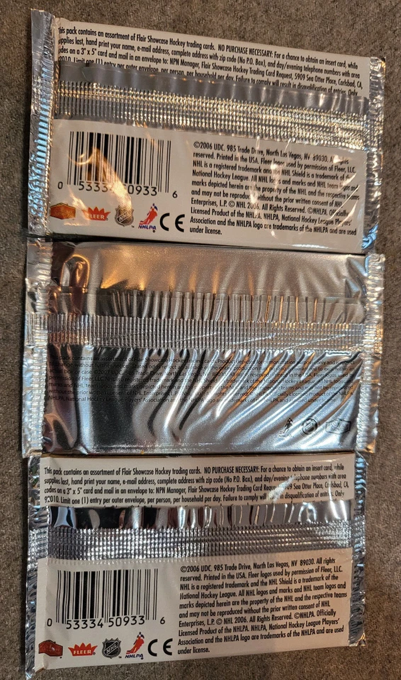 2006-07 UD Flair Showcase Hockey: 2 Retail Packs + 1 Rookie Pack - See Checklist - Image 2 of 2