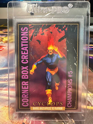 Cyclops 2024 Marvel Masterpieces '92 Platinum #CB-17 Corner Box Creations