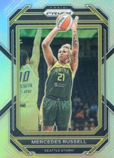 2023 Panini Prizm WNBA MERCEDES RUSSELL #81 SILVER PRIZM STORM
