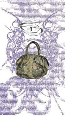バッグ diesel grunge military shoulder bag y2k Diesel Men Camouflage Shoulder Hand Bag Y2K Grunge Luxury Stylish