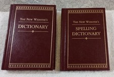2 New Webster's Vest Pocket Dictionary & Spelling Dictionary 1990 Made in USA