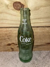 Vintage Coca-Cola Bottle 6.5 Ounces Alexander AL Green