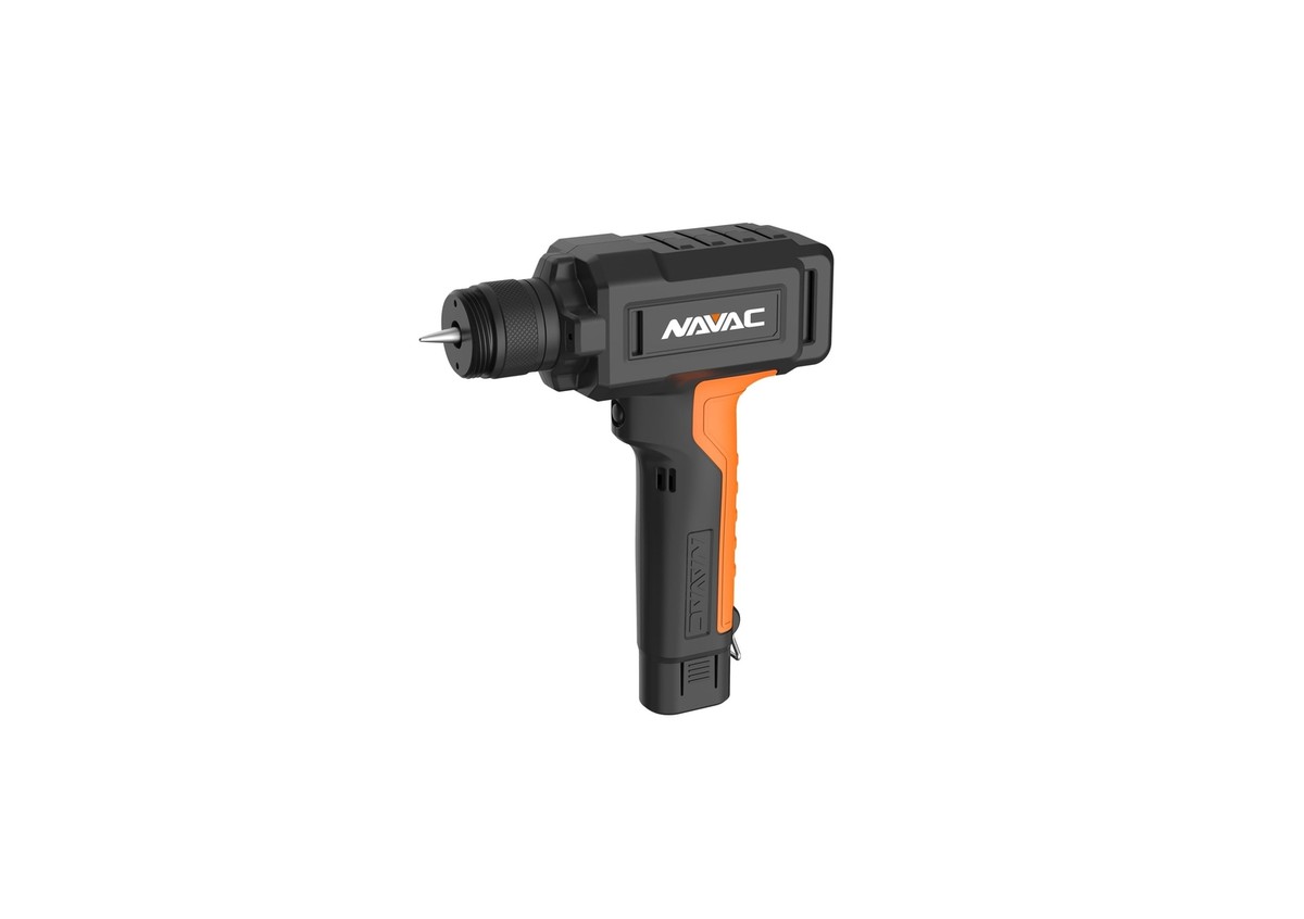Navac NTE11L Power Tube Expander - Battery-Operated Copper Swaging Tool With 7 Quick-Connect Heads - View #5
