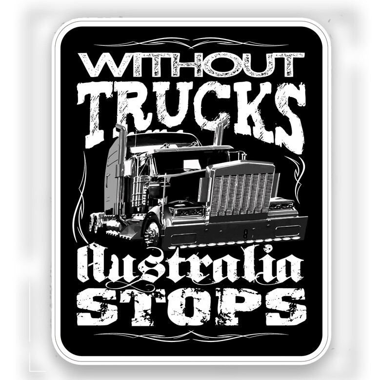 Trucks Vinyl Stickers Without Trucks Australia Stops eBay