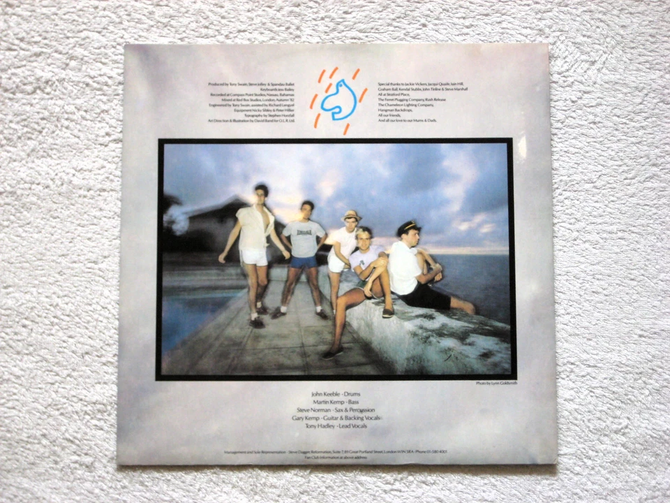 SPANDAU BALLET - TRUE - 12" VINYL LP - TEXTURED SLEEVE - INNER LYRICS SLEEVE - Image 4 of 4