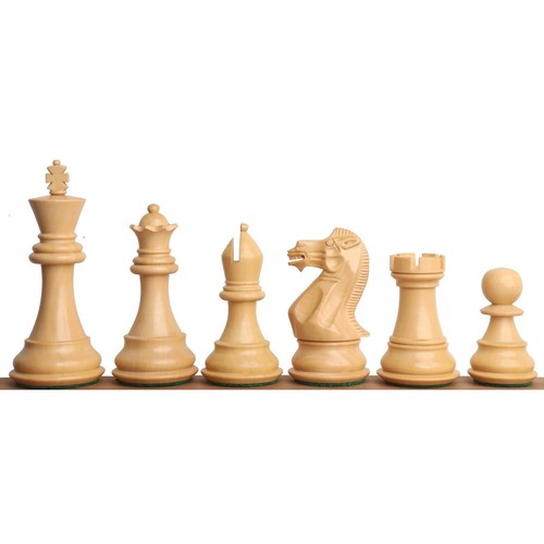 Set solo pezzi professionali scacchi Staunton 3,9" - palissandro ponderato e bosso - Foto 13 di 13