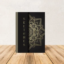 Sketch Book: Artist Drawing Blank Paper Pad 6" x 9" - 150 Pages - Kaleidoscope