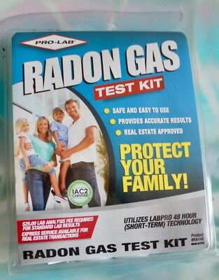 Pro-Lab Radon Gas Test Kit New in Plastic  New in plastic Sealed