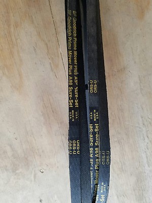 Lot of 6 - BF Goodrich prime mover plus sure set A98 V belts
