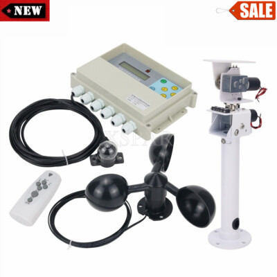 Dual Axis   Tracker Controller with Remote Wind Speed Sensor+DC Gimbal #W1