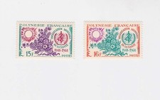 polynesia 1968 Sc 241/2,WHO,set       m1362