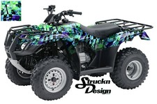 Dark Blue Lime Green Pattern Decal Vinyl Graphic Wrap Kit UTV ATV Golf Cart USA
