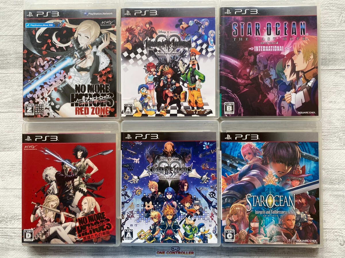 SONY PS3 No More Heroes & Kingdom Hearts HD 1.5 & 2.5 & Star Ocean
