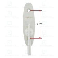 Andersen Tribeca Style Gliding Door Thumb Latch in White Color