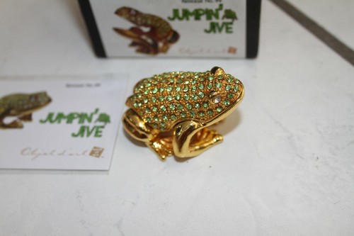 Objet d'Art Art Form Trinket Box Release #99 Jumpin' Jive Frog - Picture 2 of 6