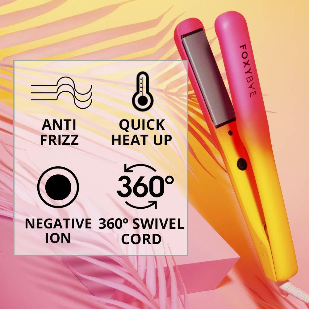 Foxybae Electric Dreams NEON Tourmaline Moonstone Ceramic Flat Iron