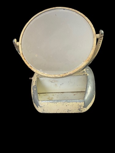 Vintage 1930's Art Deco Glamor Make-Up Mirror Lighted Streamline Magnify - Imagen 2 de 10