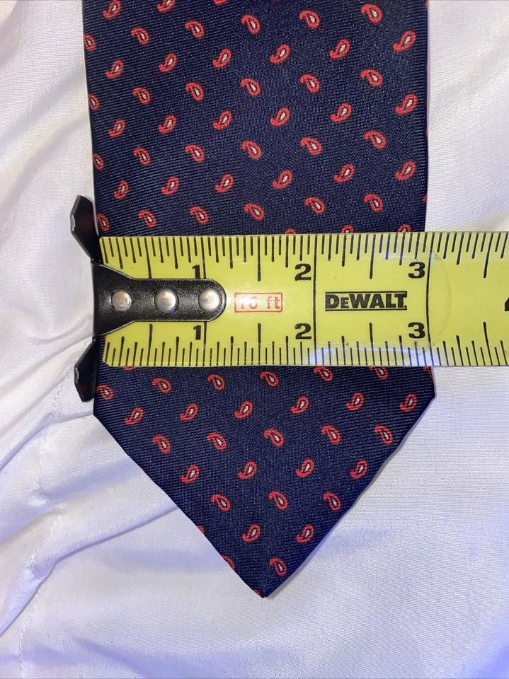 Corbata para hombre S. Fisher Burlington Arcade 100 % seda cachemira 58x3 hecha en Inglaterra Foto 4 de 4
