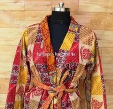 10 Pcs of Vintage Handmade kantha Winter Kimono Robs Long Bathrobe Jacket Coat