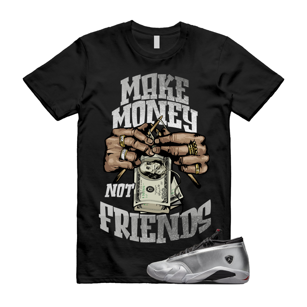 MM T Shirt to match Air Jordan 14 Low WMNS Metallic Silver