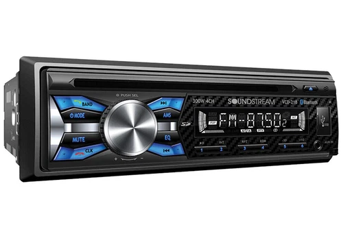 Soundstream VCD-21B V2 1 DIN Black CD/MP3/WMA Player Bluetooth AUX USB SD Input - Picture 2 of 2