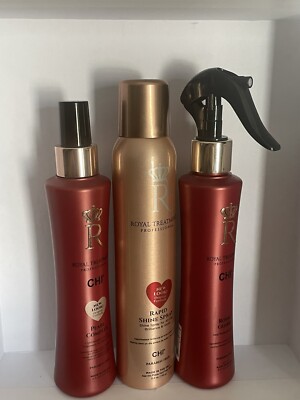 Chi Royal Gift Set 1x Pearl Complex 6oz 1x Rapid Shine 5.3oz 1x Royal Guard 6oz