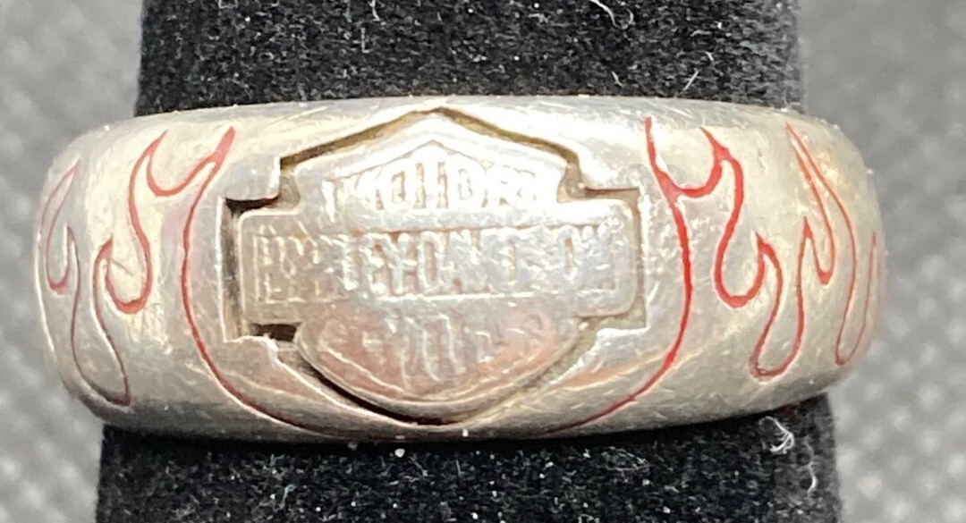 アクセサリー old mod harley davidson flame ring #21 Harley-Davidson® Men's Textured Flame Ring – House of Harley®