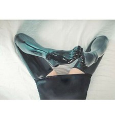 021 Latex Stocking toes socks thigh high stockings with toes 0.4mm