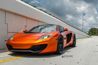 Cars strasse wheels mclaren mp4 12c Desk Mat Stitched