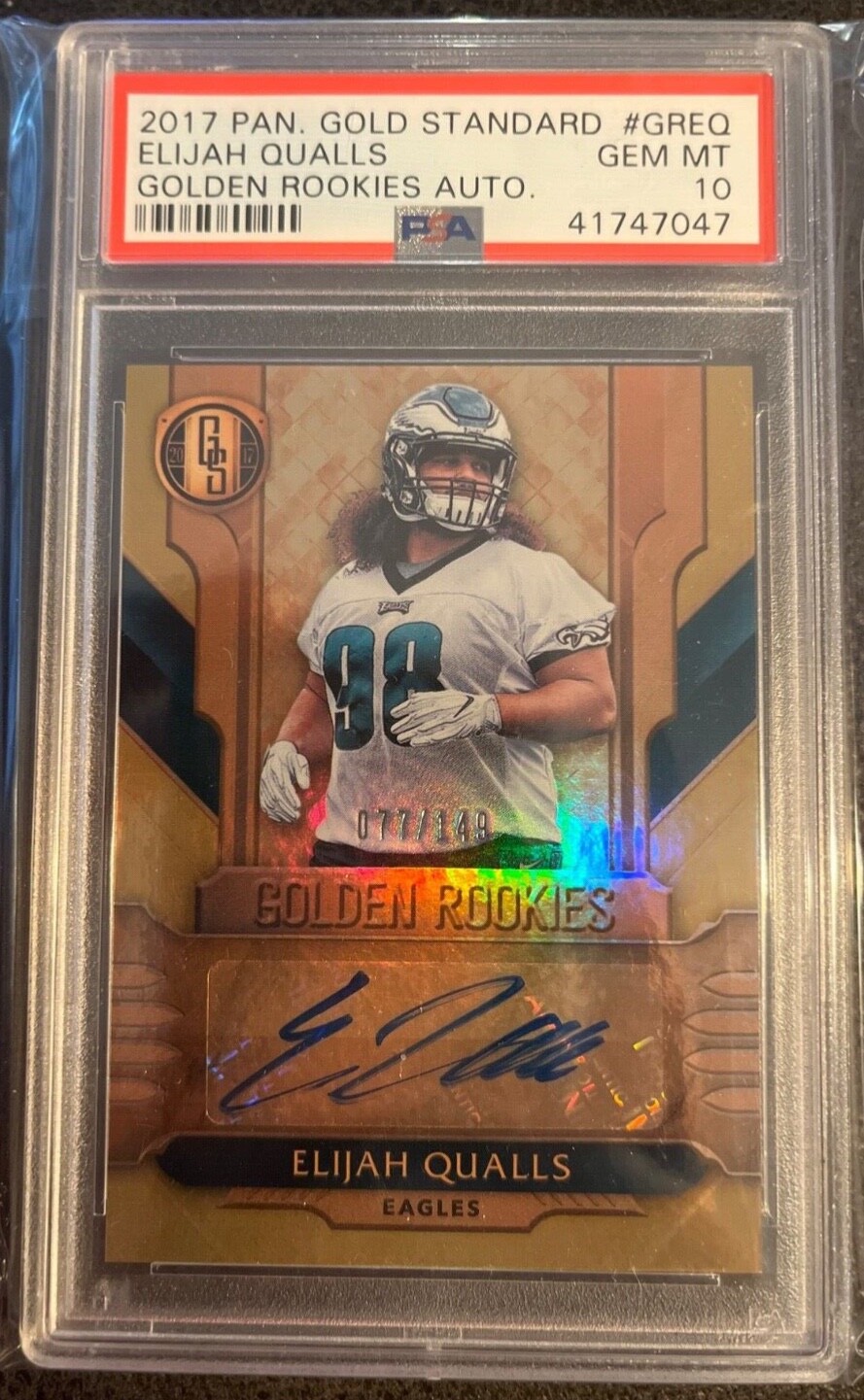 Elijah Qualls Panini Gold Standard Golden Rookies Autograph #GREQ Base