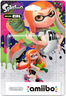 Splatoon Inkling Girl (Orange) Amiibo - New in Damaged Box | eBay