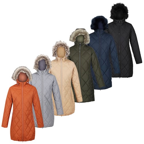 Regatta Womens Fritha II Jacket Insulated Parka Longer Length Coat eBay