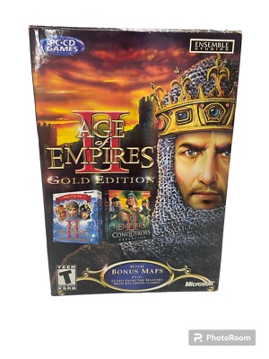 Age Of Empires II 2 Gold Edition PC-CD Computer Game 2002 805529051041 ...