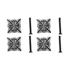 Iron Cabinet Knob Pewter Finish Target Design Cabinet Hardware Pack of 4