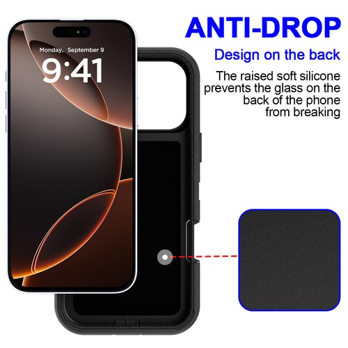 For iPhone 16 Pro Max/16 Plus Case Rugged Shockproof Heavy Duty Protective Cover - Picture 10 of 19