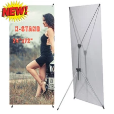 New & Style Premium X-Frame Banner Stand 24"x72" with Carrying Bag (Frame ONLY)