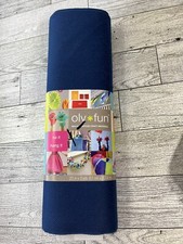 1 Rolls Blue Oly Fun Non Woven Crafting Fabric 20" x 3 yards NEW