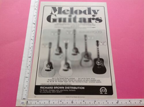Melody Guitar vintage acoustic advert 1979 M1450 M1430 M1400 M1300 M1250 M1200 - 第 1/1 張圖片