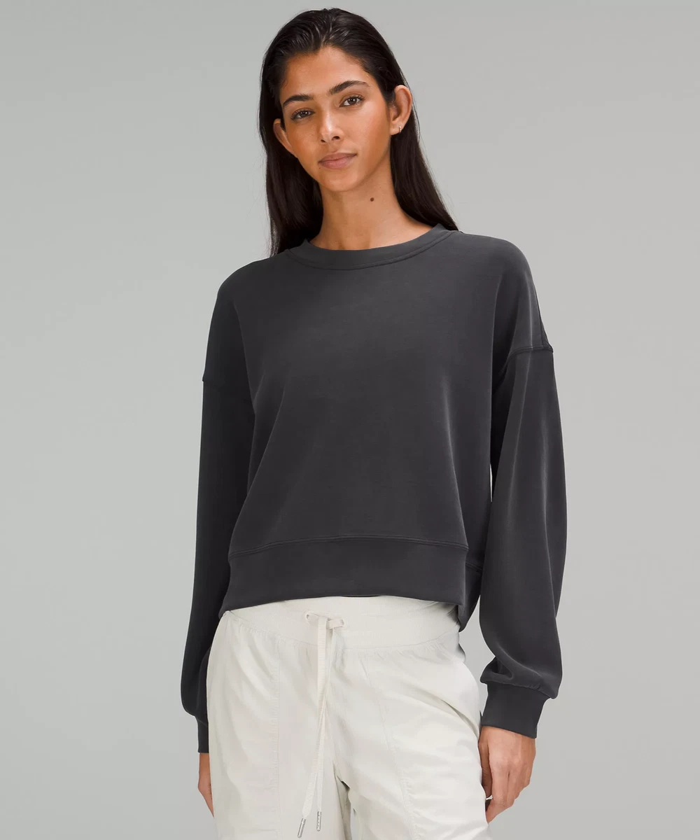 Lululemon Softstreme Perfectly Oversized Cropped Crew Retail
