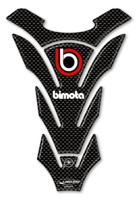 LABELBIKE PARASERBATOIO BIMOTA ADESIVI SERBATOIO RESINA 3D CARBONIO compatibile per MOTO